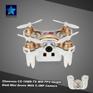 Original Cheerson CX-10WD-TX 2.4GHz 4CH 6-axis Wifi FPV 3D Eversion Mini Drone With 0.3MP Camera